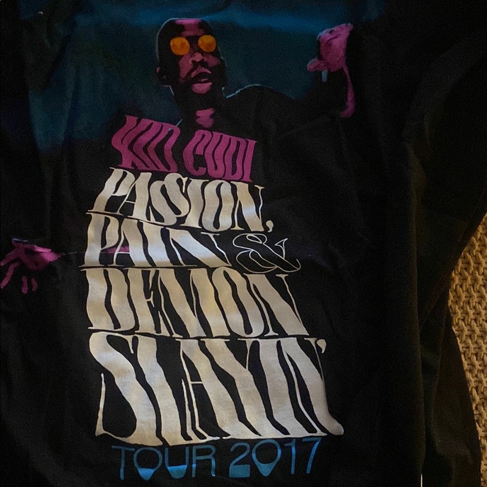 Kid Cudi Passion Pain and Demon Slaying Tour 2017 Long Sleeve Champion